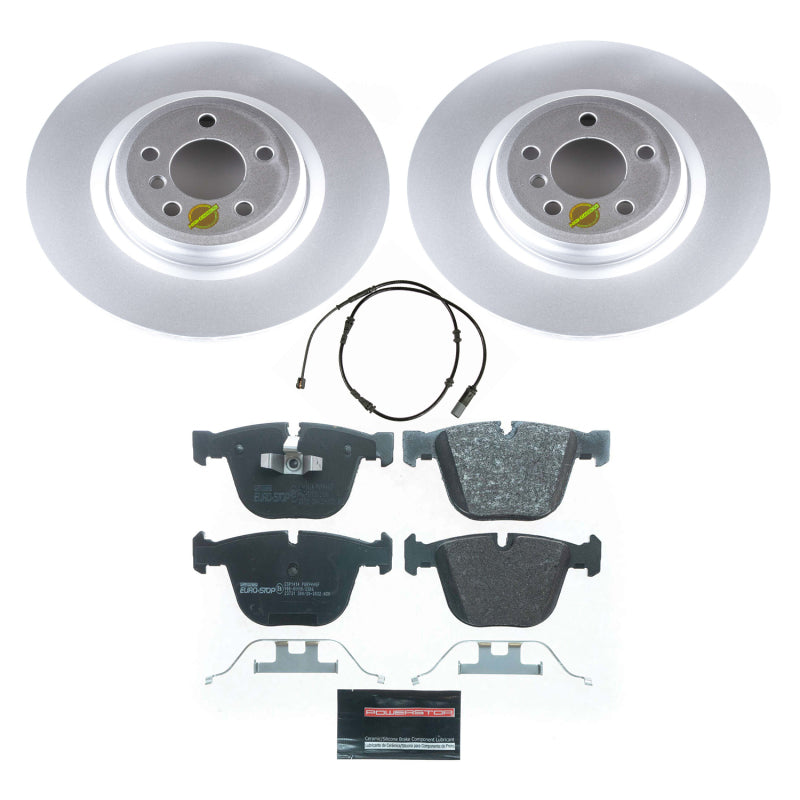 Power Stop 11-15 BMW 750Li Rear Euro-Stop Brake Kit Brake Kits - OE PowerStop