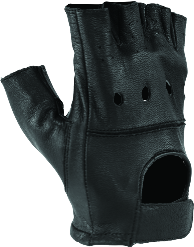 Kuryakyn Leather By River Road Hollister Shorty Gloves Black - Small Gloves Kuryakyn