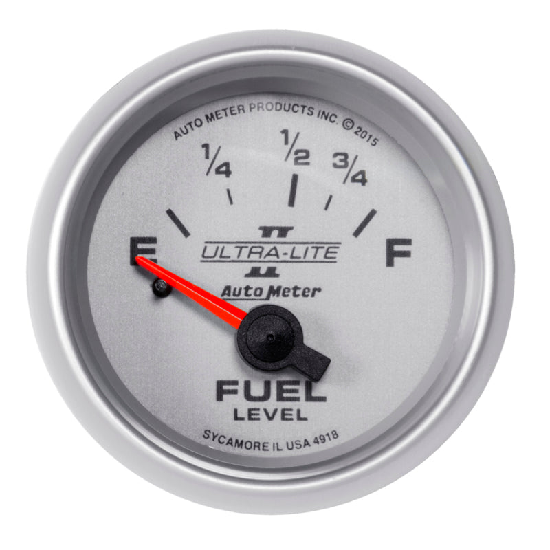 Autometer Ultra-Lite II Gauge Fuel Level 2 1/16in 16e To 158f Elec Ultra-Lite II Gauges AutoMeter