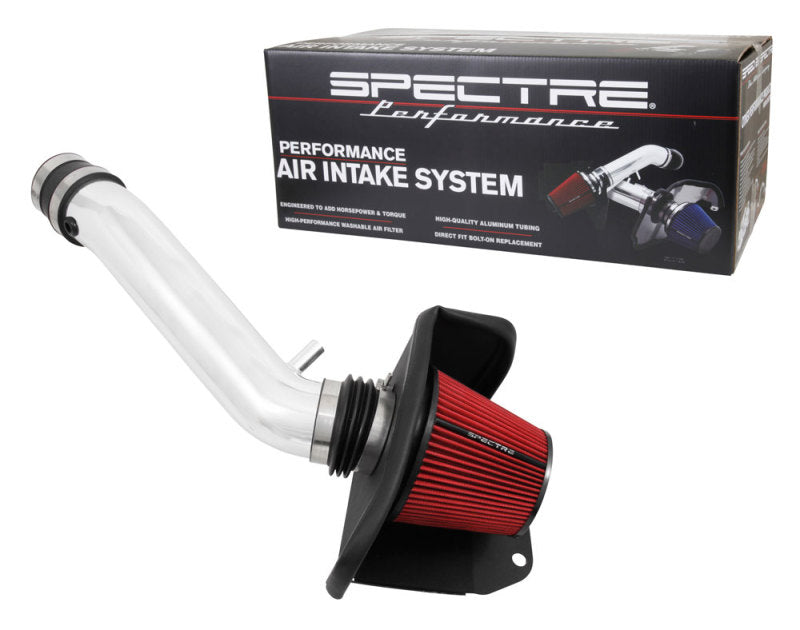 Spectre 16-18 Jeep Grand Cherokee V6-3.6L F/I Air Intake Kit - Polished w/Red Filter Cold Air Intakes Spectre