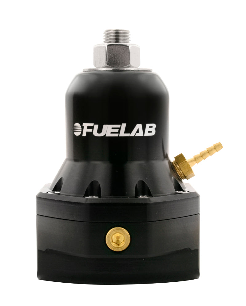 Fuelab 565 TBI Adjustable FPR 10-25 PSI (2) -10AN In (1) -10AN Return Max Flow Bypass - Black Fuel Pressure Regulators Fuelab