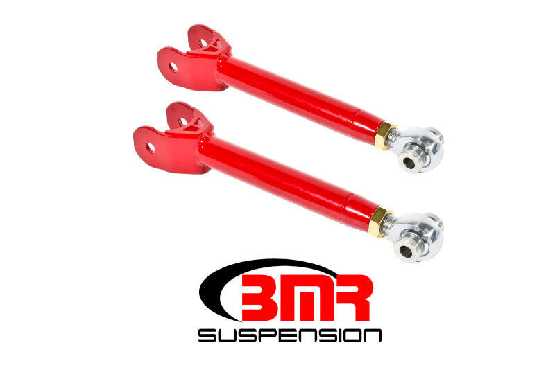 BMR 16-17 6th Gen Camaro Upper Trailing Arms w/ Single Adj. Rod Ends - Red Suspension Arms & Components BMR Suspension