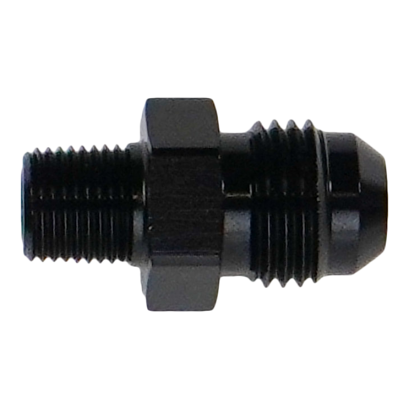 DeatschWerks 6AN Male Flare to 1/8in NPT Male Adapter Fittings DeatschWerks