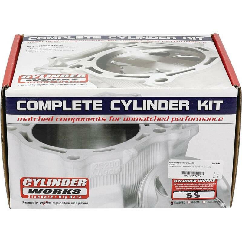 Cylinder Works 19-20 Honda CRF 450 R 450cc Standard Bore High Compression Cylinder Kit 14.4:1 Comp. Cylinder Kits Cylinder Works