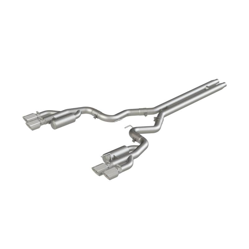 MBRP 18-19 Ford Mustang GT 5.0 3in Cat Back Quad Tip Race Version - T304 Catback MBRP
