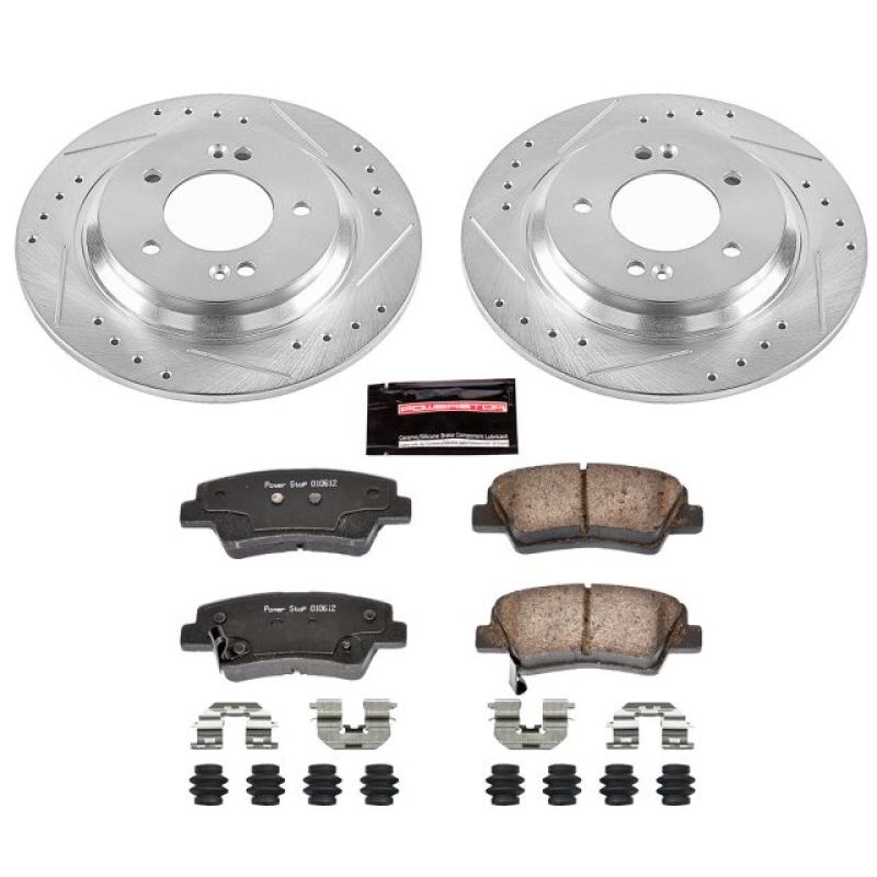 Power Stop 18-19 Hyundai Elantra GT Rear Z23 Evolution Sport Brake Kit Brake Kits - Performance D&S PowerStop