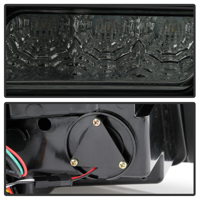 Spyder 10-12 Ford Mustang Light Bar Seq Turn Signal LED Tail Lights - Smoke ALT-YD-FM10-LED-SM Tail Lights SPYDER