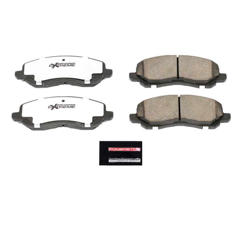 Power Stop 11-14 Chrysler 200 Front Z26 Extreme Street Brake Pads w/Hardware Brake Pads - Performance PowerStop