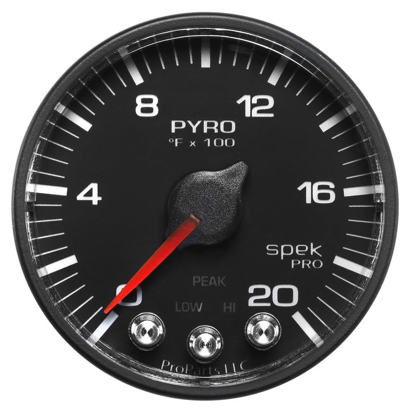 Autometer Spek-Pro 52.4mm 0-2000F Digital Stepper Motor Pyrometer Gauge Gauges AutoMeter
