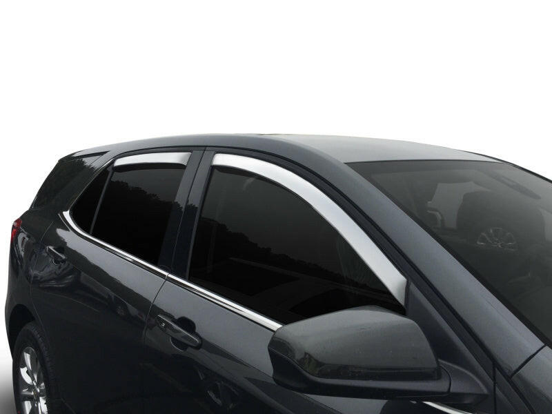AVS 18-22 Chevrolet Equinox Ventvisor Window Deflectors 4pc - Chrome Wind Deflectors AVS