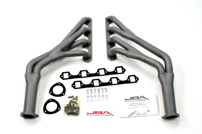JBA 65-70 Ford Mustang 260-302 SBF 1-1/2in-1-3/4in Primary Ti Ctd Tri Y Header Headers & Manifolds JBA