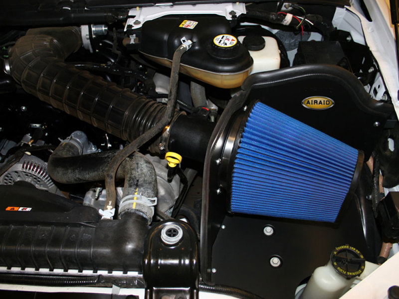 Airaid 05-07 Ford F-250/350 6.8L V-10 CAD Intake System w/o Tube (Dry / Blue Media) Cold Air Intakes Airaid