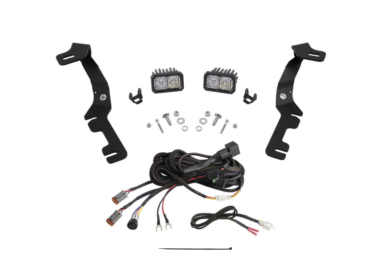 Diode Dynamics Stage Series Ditch Light Kit for 2019-Present Ram C2 - Pro White Combo Light Accessories and Wiring Diode Dynamics