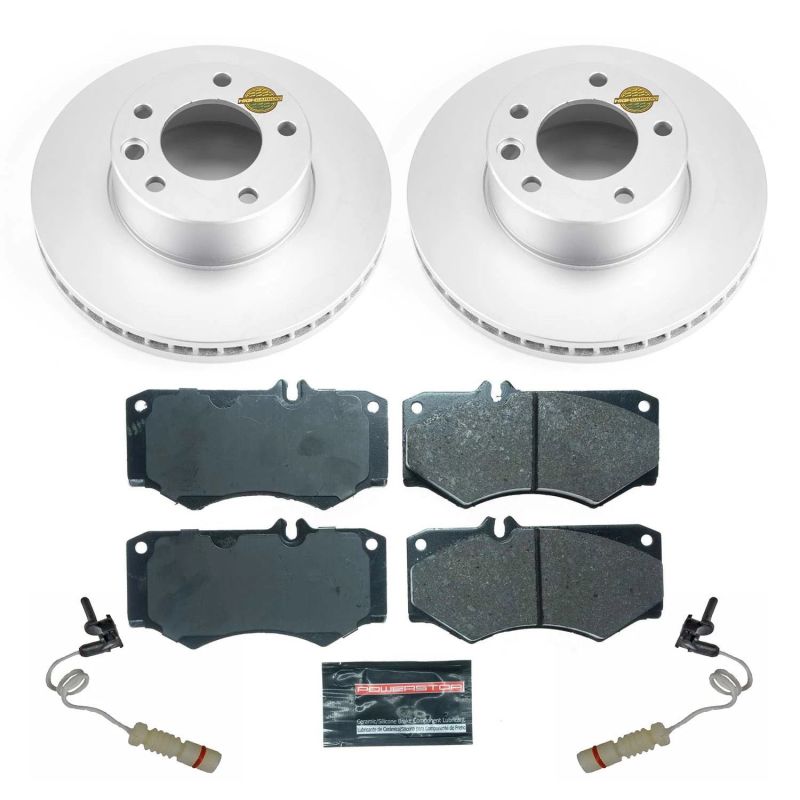 Power Stop 02-08 Mercedes-Benz G500 Front Euro-Stop Brake Kit Brake Kits - OE PowerStop