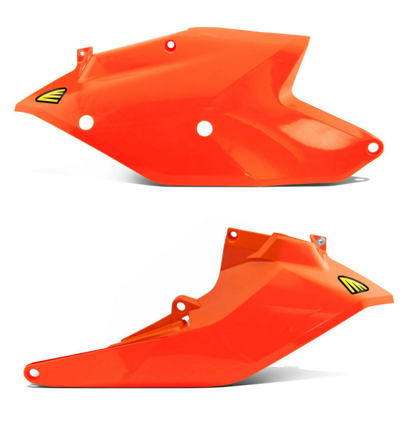 Cycra 16-19 KTM 125-450 SX/XC/SX-F/XC-F/XC-W/XCF-W/EXC-F Side Number Panel - Orange Plastics Cycra
