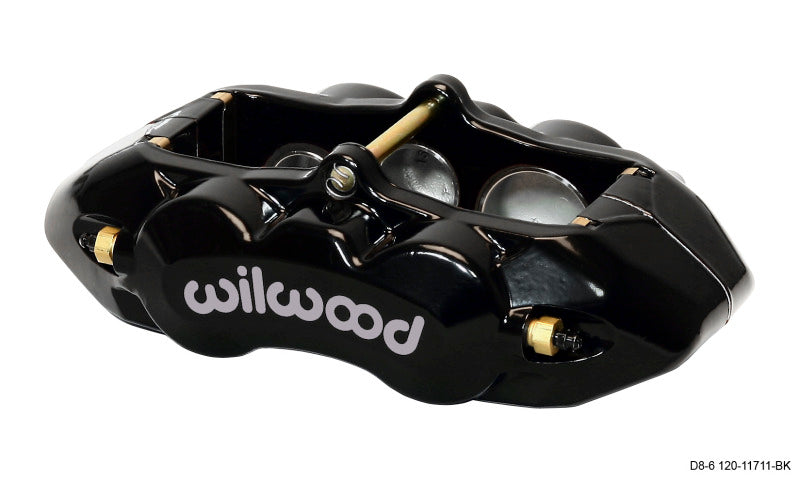 Wilwood Caliper-D8-6 R/H Front Black 1.88/1.38/1.25in Pistons 1.25in Disc Brake Calipers - Perf Wilwood