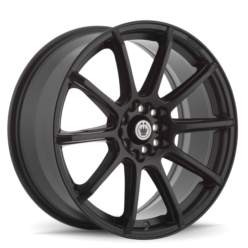 Konig Control 17x7 5x108 / 5x114.3 ET40 Matte Black Wheels - Cast Konig
