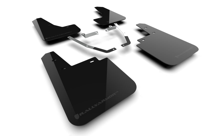 Rally Armor 24-25 Subaru Crosstrek (Wilderness Only) Black UR Mud Flap W/Grey Logo-No Drilling Req Mud Flaps Rally Armor