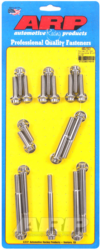 ARP Pontiac SS 12pt Timing Cover and Water Pump Kit Hardware Kits - Other ARP