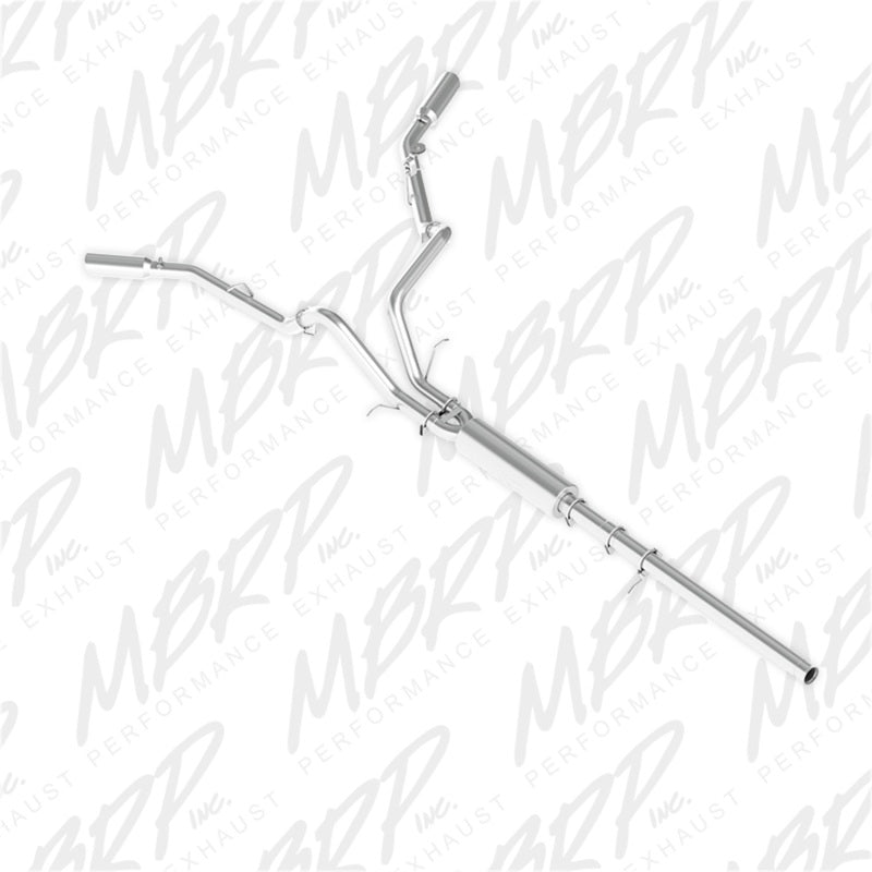 MBRP 14 Chevy/GMC 1500 Silverado/Sierra 4.3L V6/5.3L V8 Dual Split Side Alum 3in Cat Back Exhaust Catback MBRP