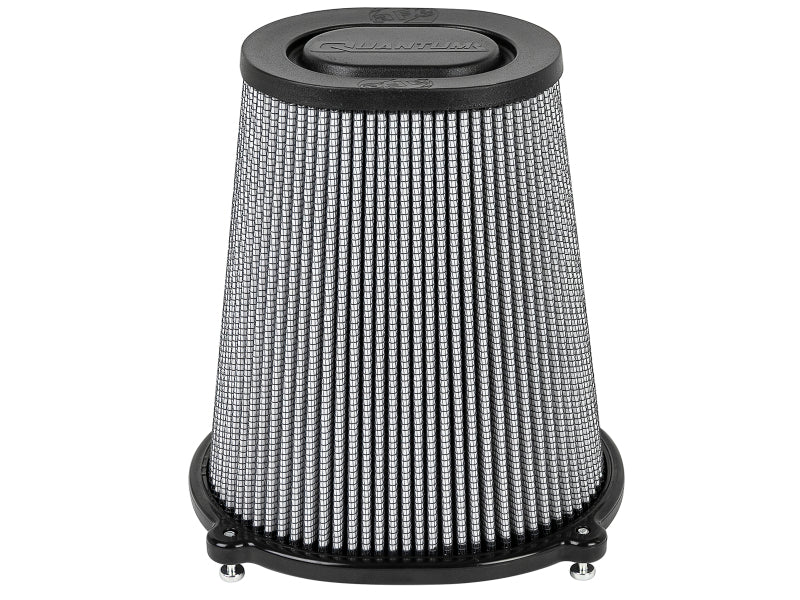 aFe QUANTUM Intake Rplcmnt Air Filter (5-1/2x4-1/4)IN F x(8-1/2x7-1/4)IN B x(5-3/4x4-1/2)IN T x9IN H Air Filters - Universal Fit aFe