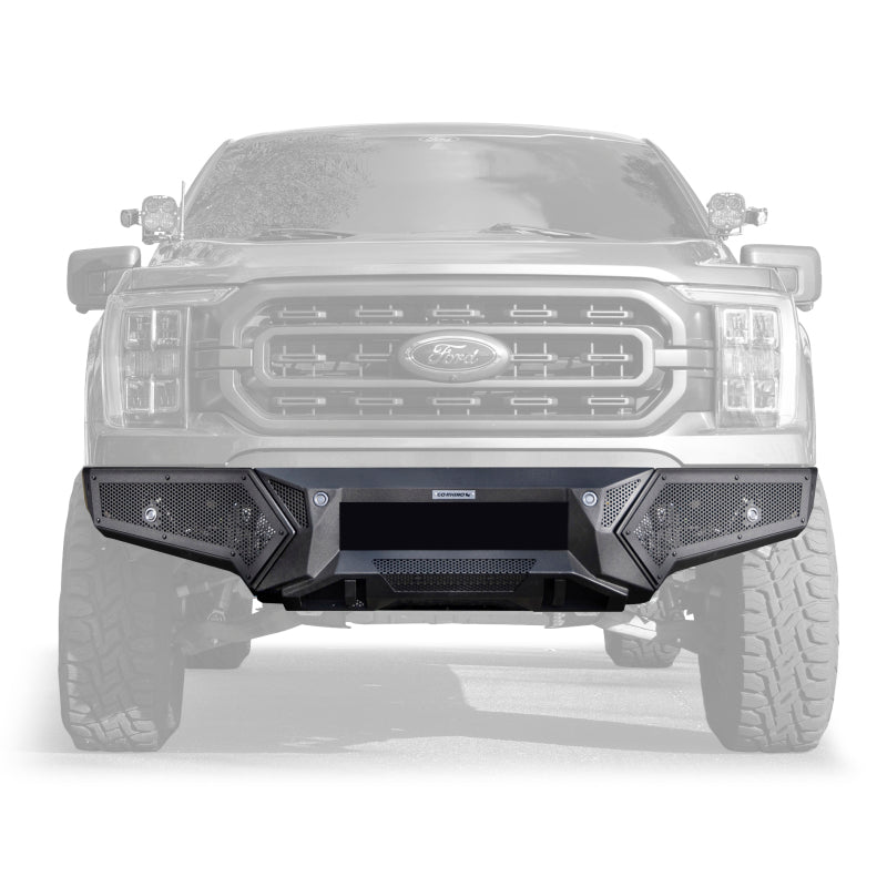 Go Rhino 21-23 Ford F-150 (4dr) Element Front Bumper w/ Fixed Light Bar Mount - Tex. Blk Bumpers - Steel Go Rhino