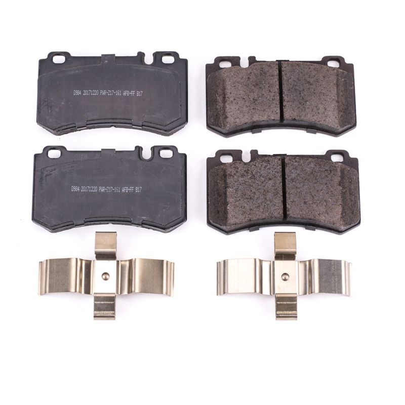 Power Stop 03-06 Mercedes-Benz CL55 AMG Rear Z17 Evolution Ceramic Brake Pads w/Hardware Brake Pads - OE PowerStop