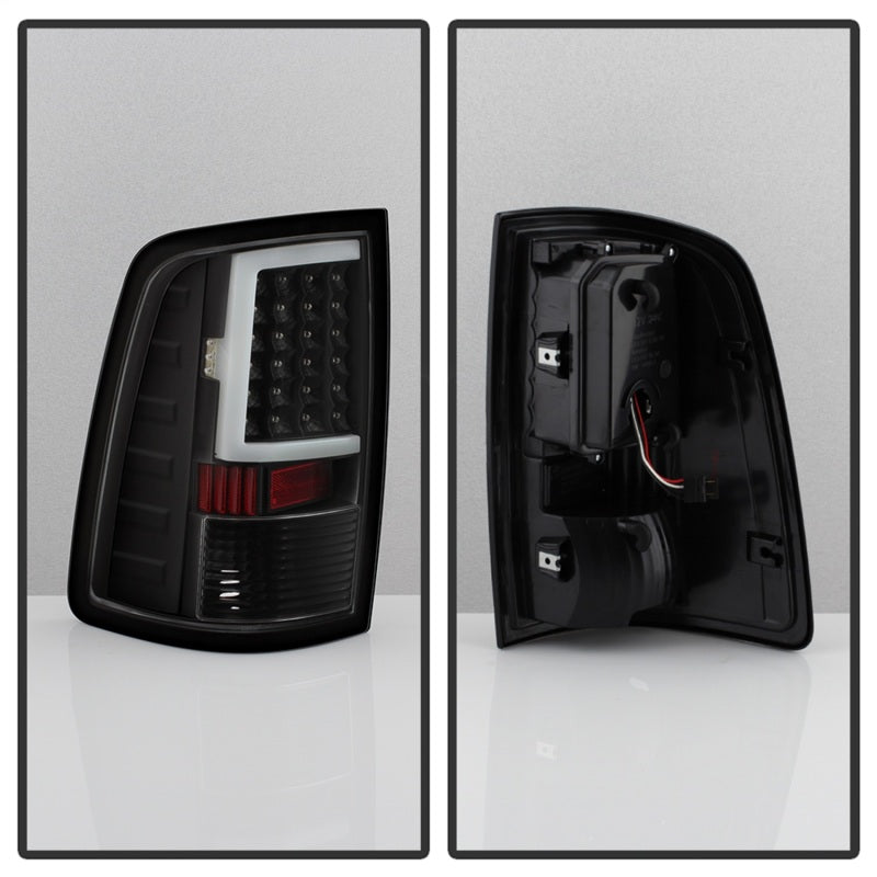xTune 09-18 Dodge Ram 1500 (Incandescent Model) LED Tail Lights - Blk (ALT-ON-DR09-LBLED-BK) Tail Lights SPYDER