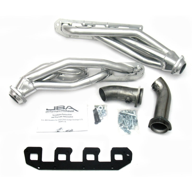 JBA 04-08 Dodge Durango 5.7L HEMI 1-5/8in Primary Silver Ctd Cat4Ward Header Headers & Manifolds JBA