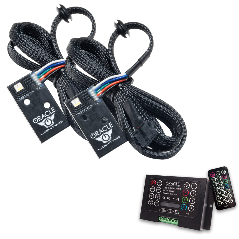 Oracle 14-21 Infiniti Q50 RGB+W Headlight DRL Upgrade Kit - ColorSHIFT w/ 2.0 Controller Headlights ORACLE Lighting