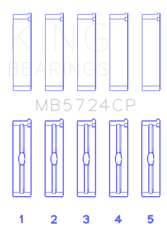 King Engine Bearings General Motors Duramax Diesel Main Bearing Set Bearings King Engine Bearings