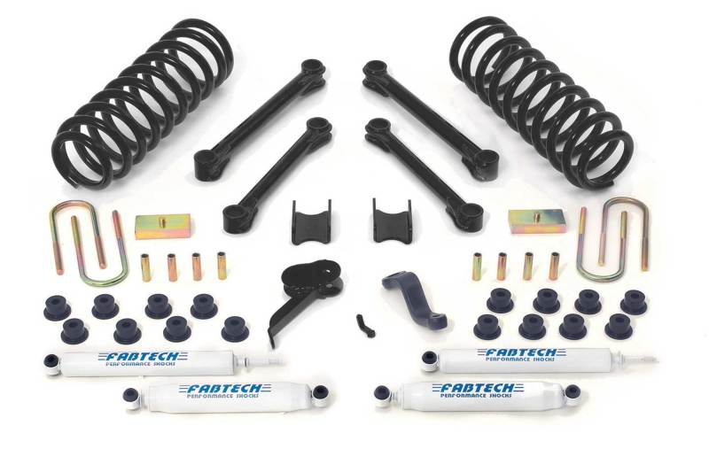 Fabtech 03-08 Dodge 2500/3500 4WD Diesel Only 4.5in Perf Sys w/Perf Shks Lift Kits Fabtech