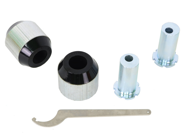 Whiteline 18-23 Kia Stinger Front Control Arm Lower Bushing Kit Double Offset Bushing Kits Whiteline