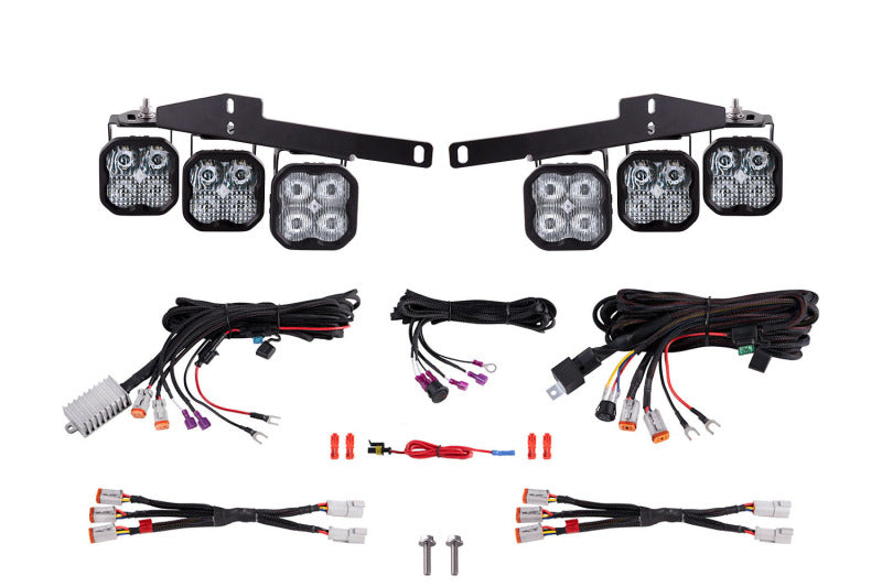 Diode Dynamics 17-20 Ford Raptor SS3 LED Fog Light Kit - White Sport Fog Lights Diode Dynamics