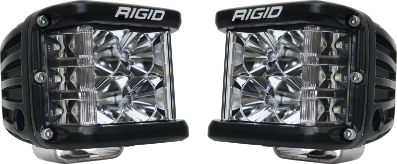 Rigid Industries D-SS - Flood - Set of 2 - Black Housing Light Bars & Cubes Rigid Industries