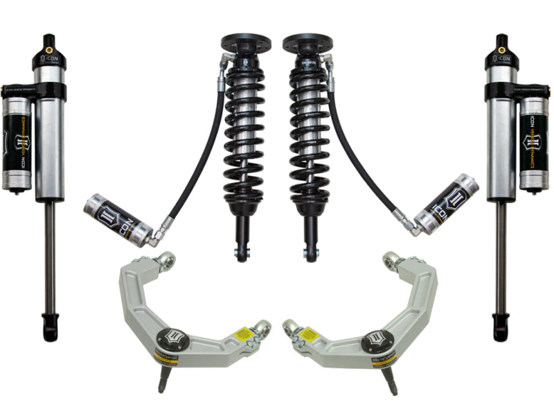 ICON 09-13 Ford F-150 2WD 1.75-2.63in Stage 3 Suspension System w/Billet Uca Coilovers ICON