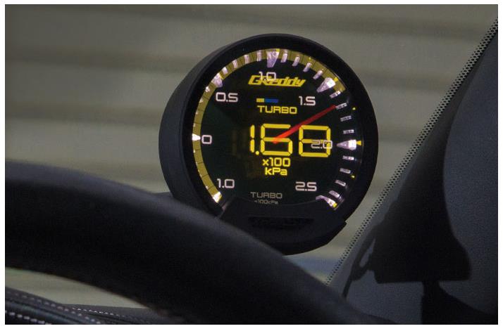 GReddy Sirius Unify Turbo Boost Gauge Set (Sirius Meter w/Boost Pressure Sensor Set & Vision Displ) Gauges GReddy