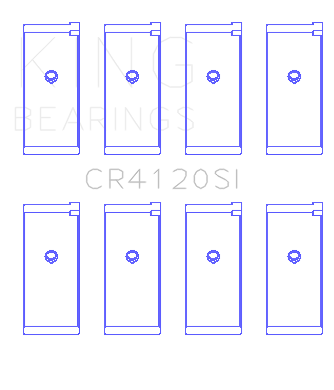 King Engine Bearings Mitsubishi 4G63/64 DOHC (Size +1.0mm) Connecting Rod Bearing Set Connecting Rods King Engine Bearings