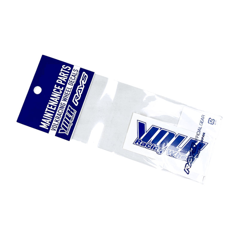 Rays Volk Racing TE37 Repair Disk Sticker - Blue Lug Nuts Rays