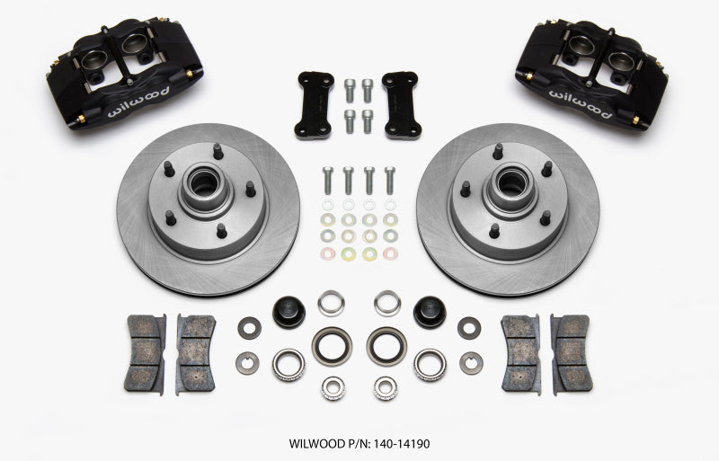 Wilwood Forged Dynalite Front Kit 11.72in 1 PC Rotor&Hub Ford F100 1948-1956 Big Brake Kits Wilwood
