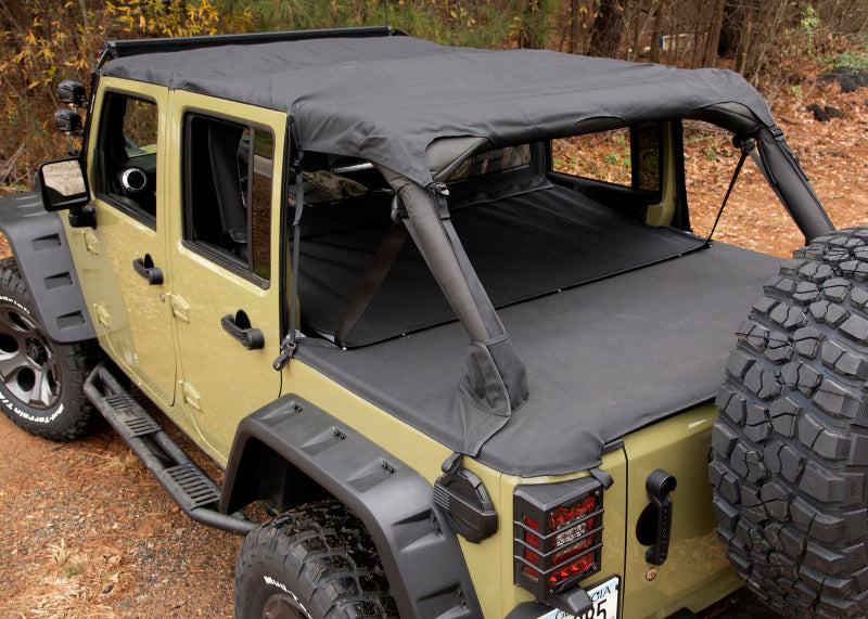 Rugged Ridge Montana Pocket Island Topper Black 10-18 JK 4 Door Soft Tops Rugged Ridge