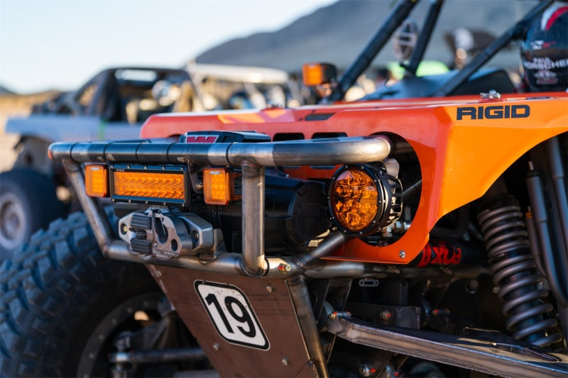 Rigid Industries 360-Series 6in SAE Fog w/ Amber PRO Lens - White (Pair) Light Bars & Cubes Rigid Industries