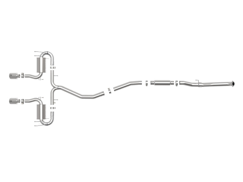 aFe Takeda 3in 304 SS Cat-Back Exhaust System w/Polished Tips 17-21 Honda Civic Sport L4-1.5L (t) Catback aFe