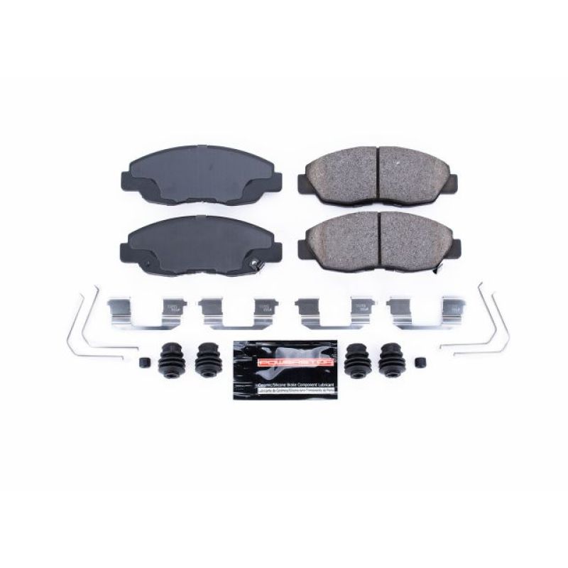 Power Stop 12-15 Honda Civic Front Z23 Evolution Sport Brake Pads w/Hardware Brake Pads - Performance PowerStop