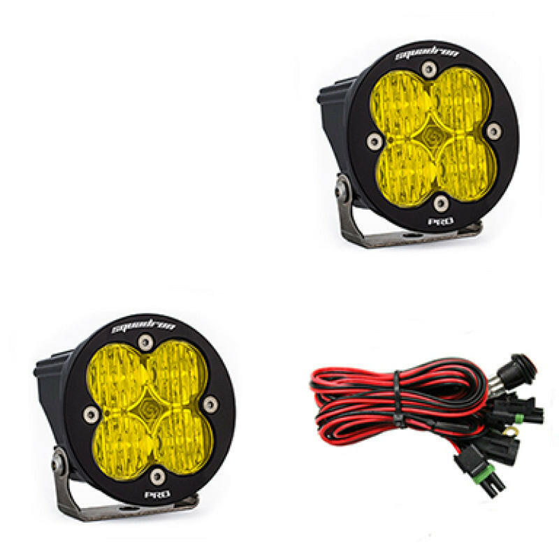 Baja Designs Squadron R Pro Wide Cornering Pair LED Light Pods - Amber Light Bars & Cubes Baja Designs