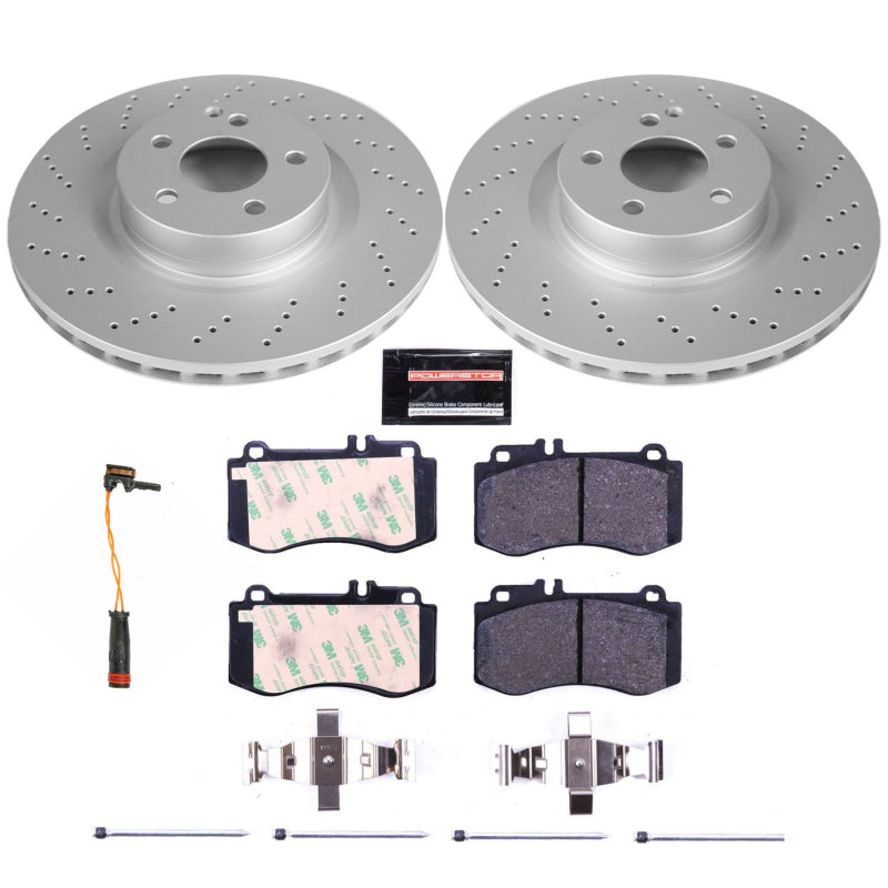 Power Stop 10-16 Mercedes-Benz E350 Front Euro-Stop Brake Kit Brake Kits - OE PowerStop