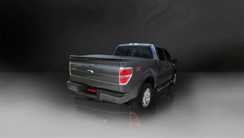 Corsa 2010-2010 Ford F-150 Raptor 5.4L V8 Black Sport Cat-Back Exhaust Catback CORSA Performance
