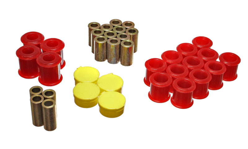 Energy Suspension 89-94 Nissan 240SX (S13) Red Rear Control Arm Bushing Set Bushing Kits Energy Suspension