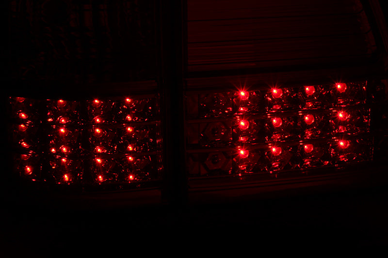 ANZO 1998-2005 Toyota Land Cruiser Fj LED Taillights Red/Clear G2 Tail Lights ANZO