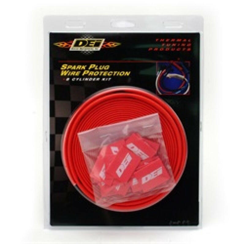 DEI Protect-A-Wire 8 Cylinder - Red Thermal Sleeves DEI